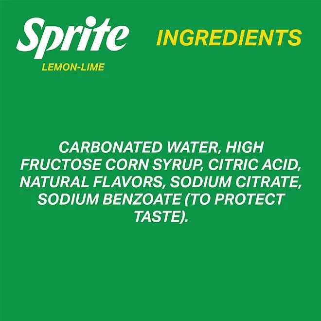 Sprite Lemon Lime Soda Soft Drinks, 16.9 fl oz., 24 pk. 4