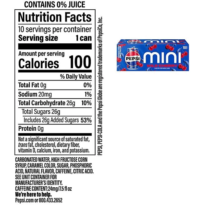 Pepsi Wild Cherry Mini Cans, 7.5 fl. oz., 30 pk. 3