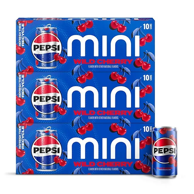 Pepsi Wild Cherry Mini Cans, 7.5 fl. oz., 30 pk. 2