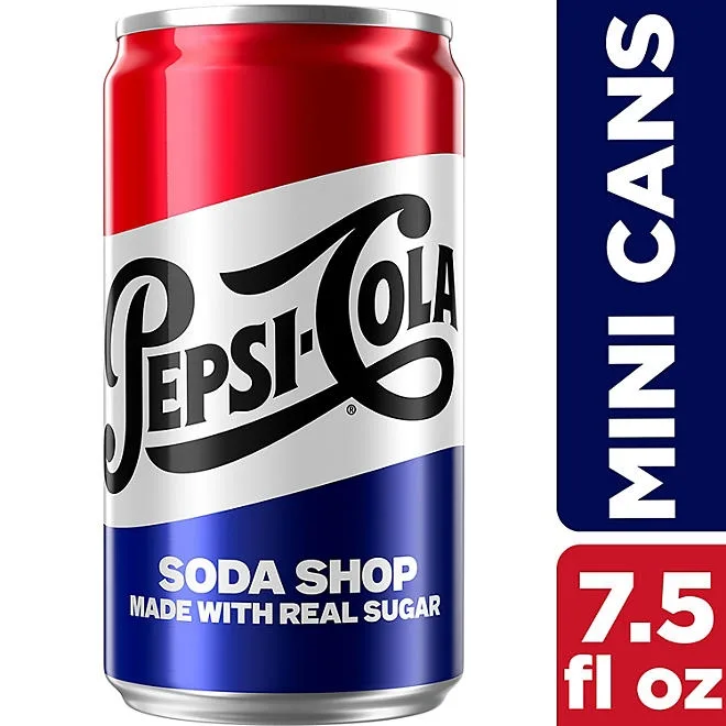 Pepsi Soda Shop Made With Real Sugar Mini Cans, 7.5 fl. oz., 30 pk. 5