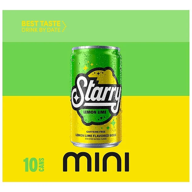 Starry Mini Cans Lemon Lime, 7.5 fl. oz., 30 pk. 5