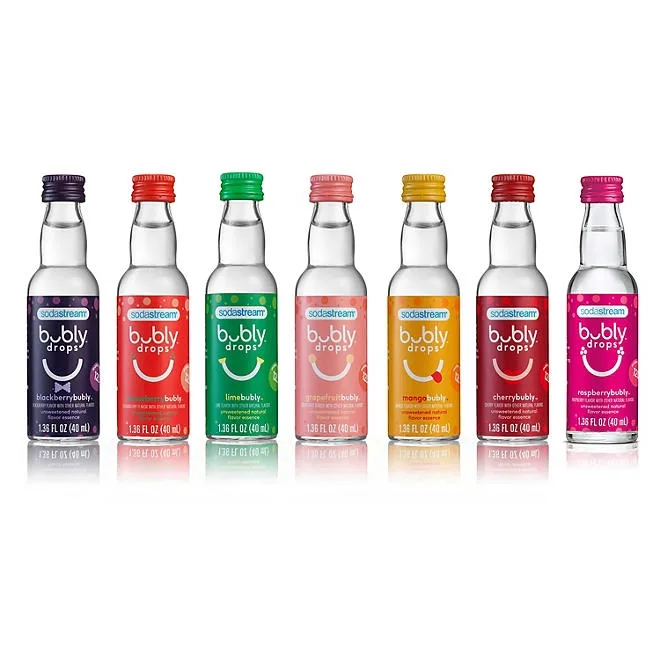 SodaStream Bubly Drops 7 Flavor Variety Pack, 8 Fl Oz 2