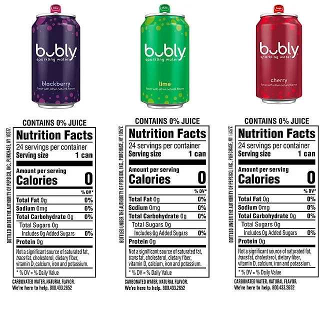 bubly Sparkling Water Variety Pack, 12 fl. oz., 24 pk. 3