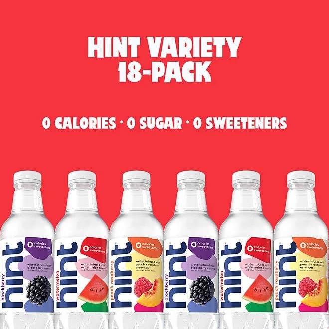 Hint Flavored Water Variety Pack 16 fl. oz., 18 pk. 5