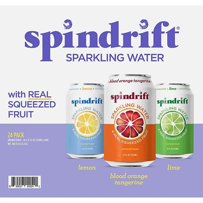 Spindrift Sparkling Water Variety Pack 12 fl. oz., 24 pk. 2