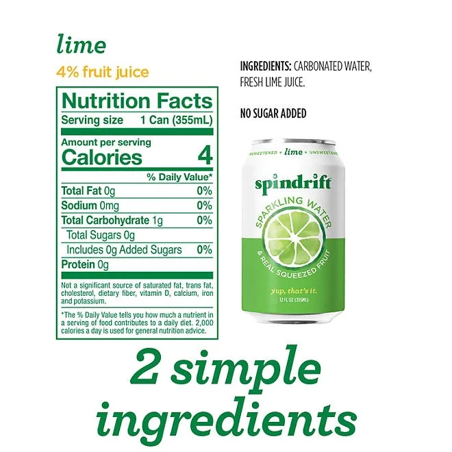 Spindrift Sparkling Water Variety Pack 12 fl. oz., 24 pk. 4