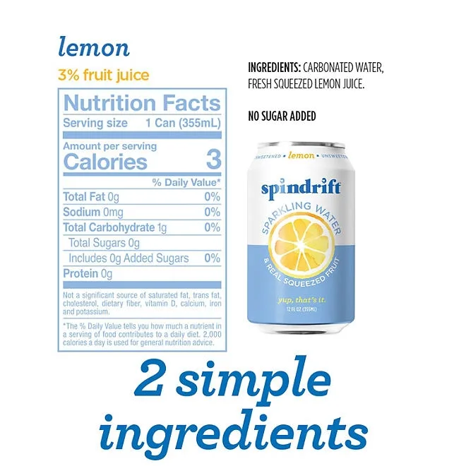 Spindrift Sparkling Water Variety Pack 12 fl. oz., 24 pk. 3