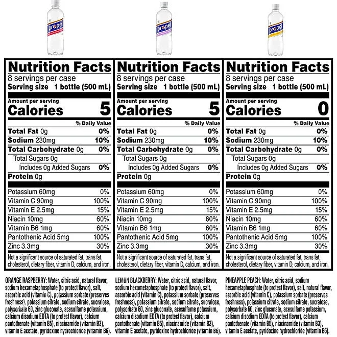 Propel Immune Support Zero Sugar Variety Pack 16.9 fl. oz., 24 pk. 3