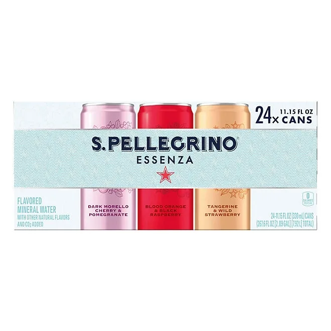 S.Pellegrino Essenza Flavored Mineral Water Variety Pack, 11.15 fl. oz., 24 pk. 2