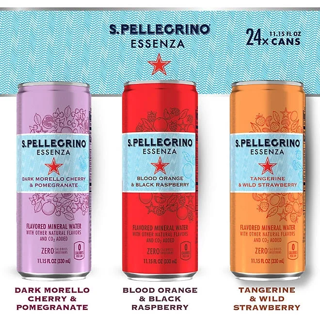 S.Pellegrino Essenza Flavored Mineral Water Variety Pack, 11.15 fl. oz., 24 pk. 5