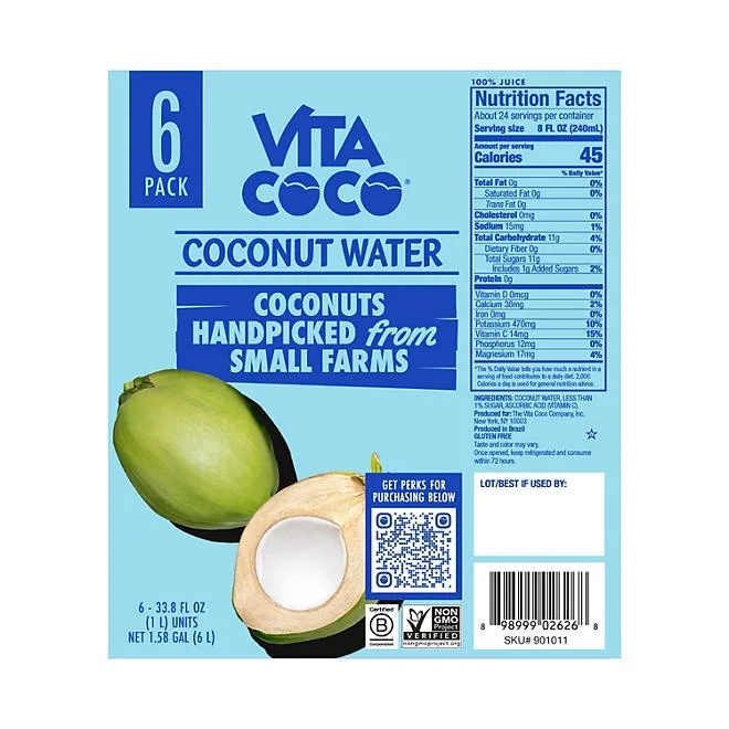 Vita Coco Original Coconut Water 1L, 6 pk. 5