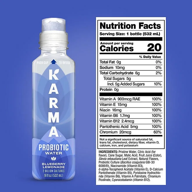 Karma Probiotic Water Variety Pack 18 oz., 12 pk. 5