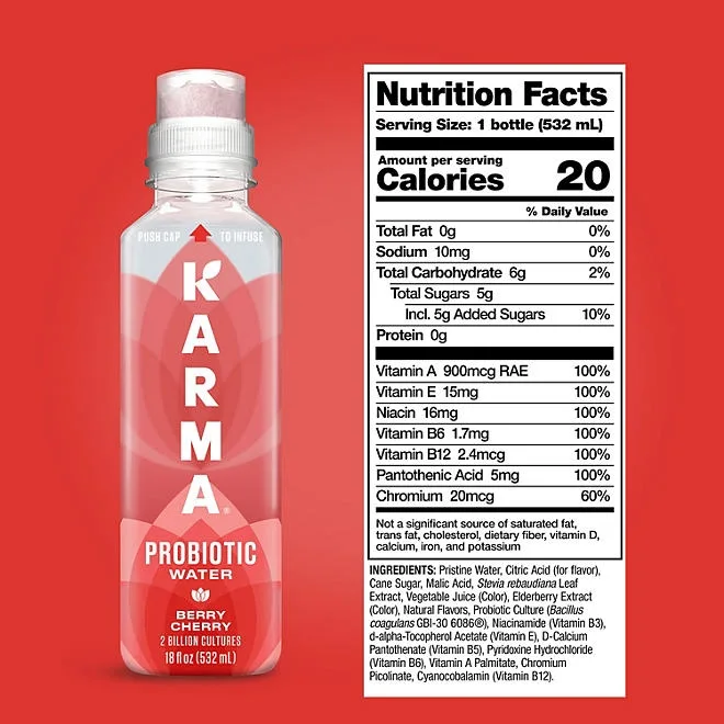 Karma Probiotic Water Variety Pack 18 oz., 12 pk. 3
