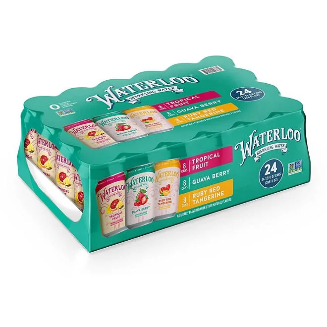 Waterloo Sparkling Water Variety Pack 12 fl. oz., 24 pk. 2