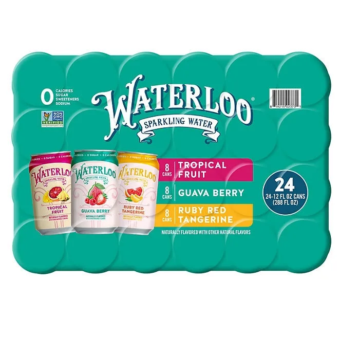 Waterloo Sparkling Water Variety Pack 12 fl. oz., 24 pk. 5