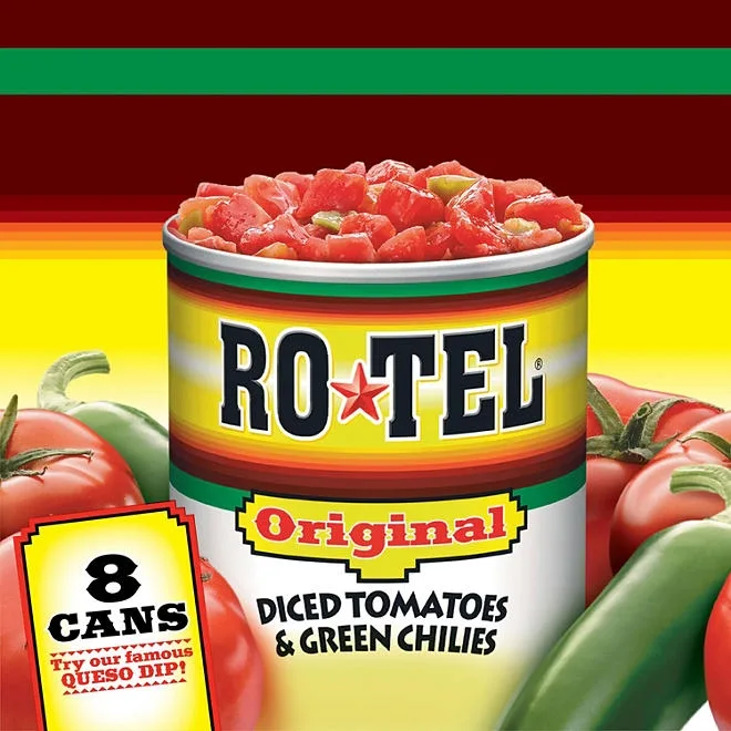Ro-Tel Diced Tomatoes & Green Chilies 10 oz., 8 ct. 3