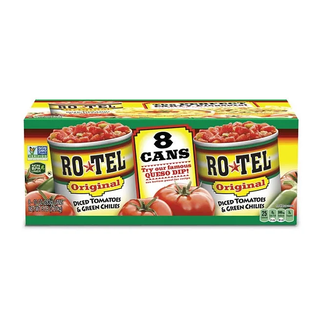 Ro-Tel Diced Tomatoes & Green Chilies 10 oz., 8 ct. 2